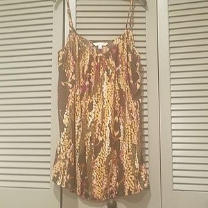 Multicolor tank top with adjustable straps